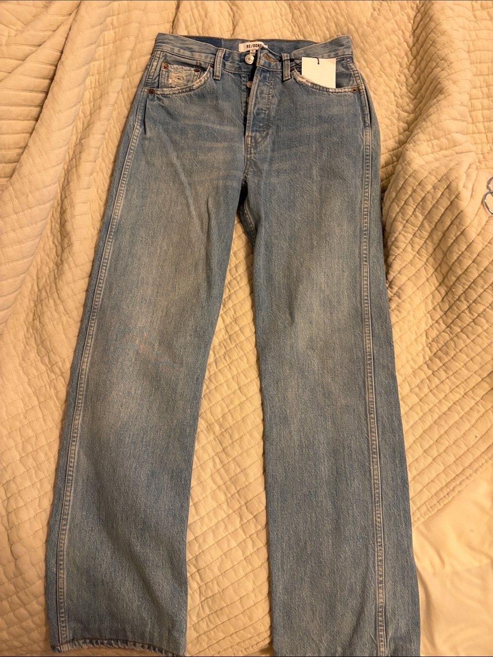 Authentic Re/Done Light Blue Boot Cut Jeans
